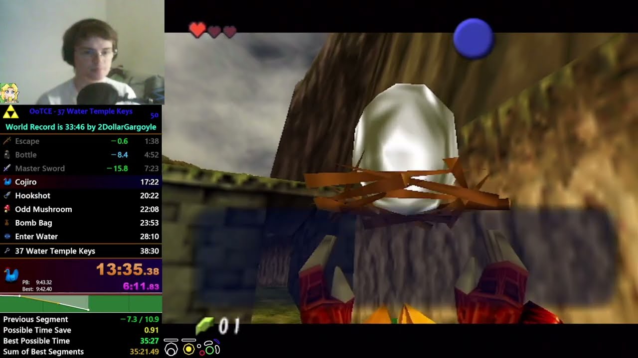 OoT 37 Water Temple Keys Speedrun in 