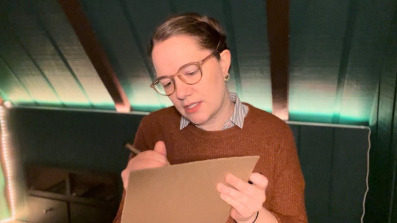 ASMR | Museum Curator checks inventory | Unintelligible whisper