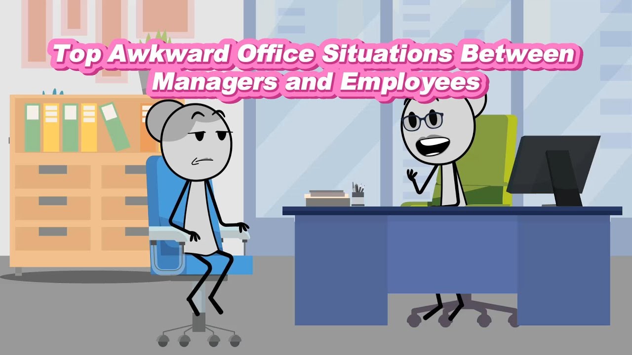 Top Awkward Office Situations Between Managers and Employees #animation #corporate #comedy