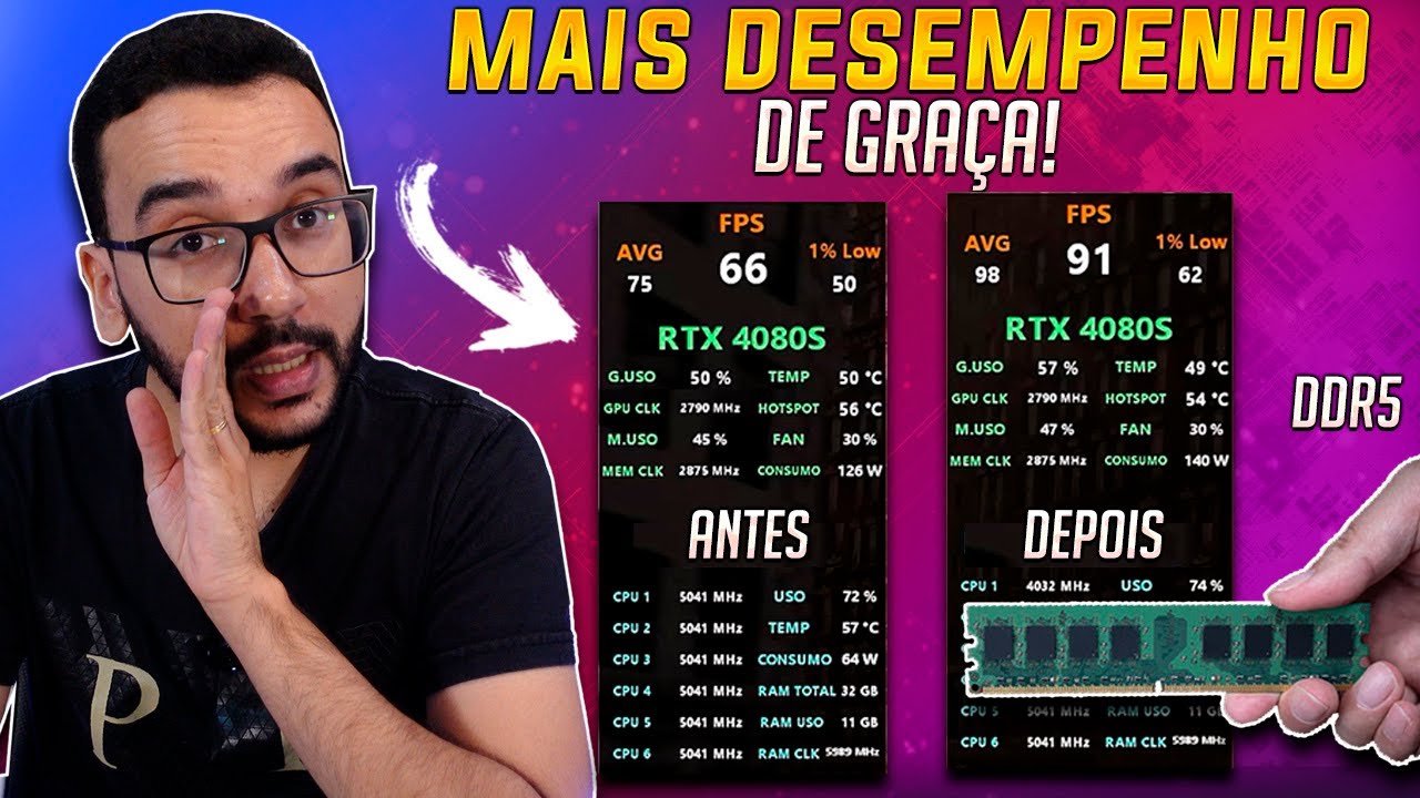 Você tá usando seu Ryzen ERRADO DDR5! Aumentei o DESEMPENHO do meu AM5 de GRAÇA!