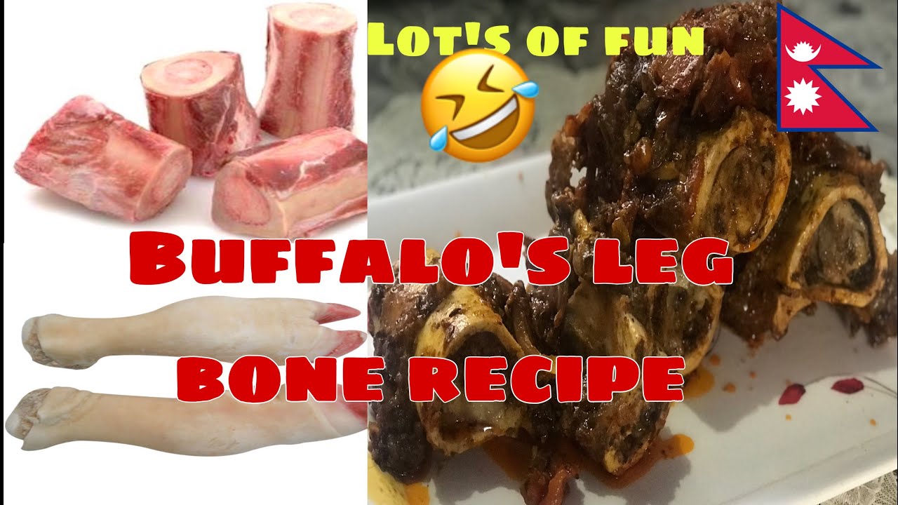 Buffalo's leg bone recipe gone very fun😅😄/ राँगाको खुट्टाको परिकार/delicious/ my culinary style