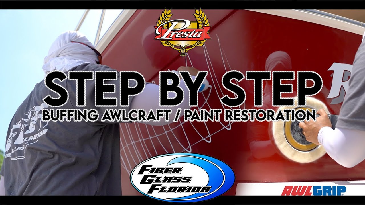 How to buff boat paint : Restore hazy oxidized awlcraft 2000