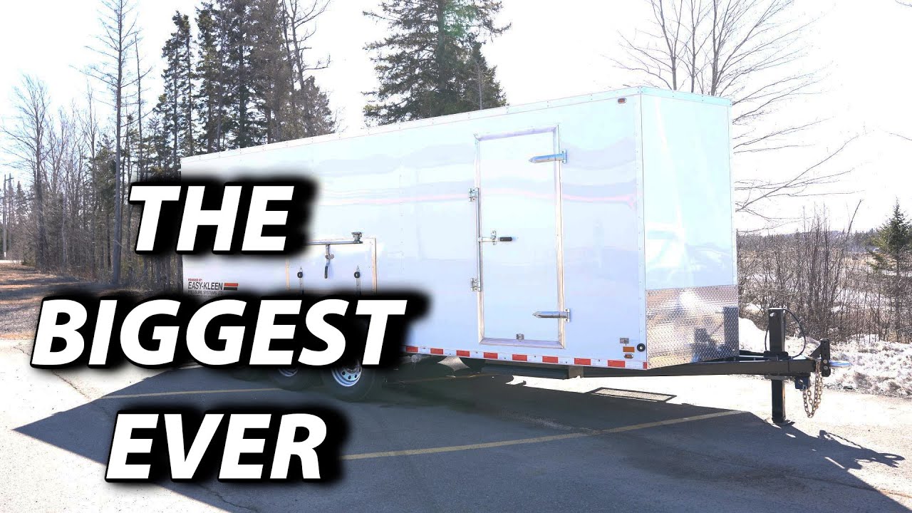Introducing the Custom Dry Steam Generating Enclosed Trailer!