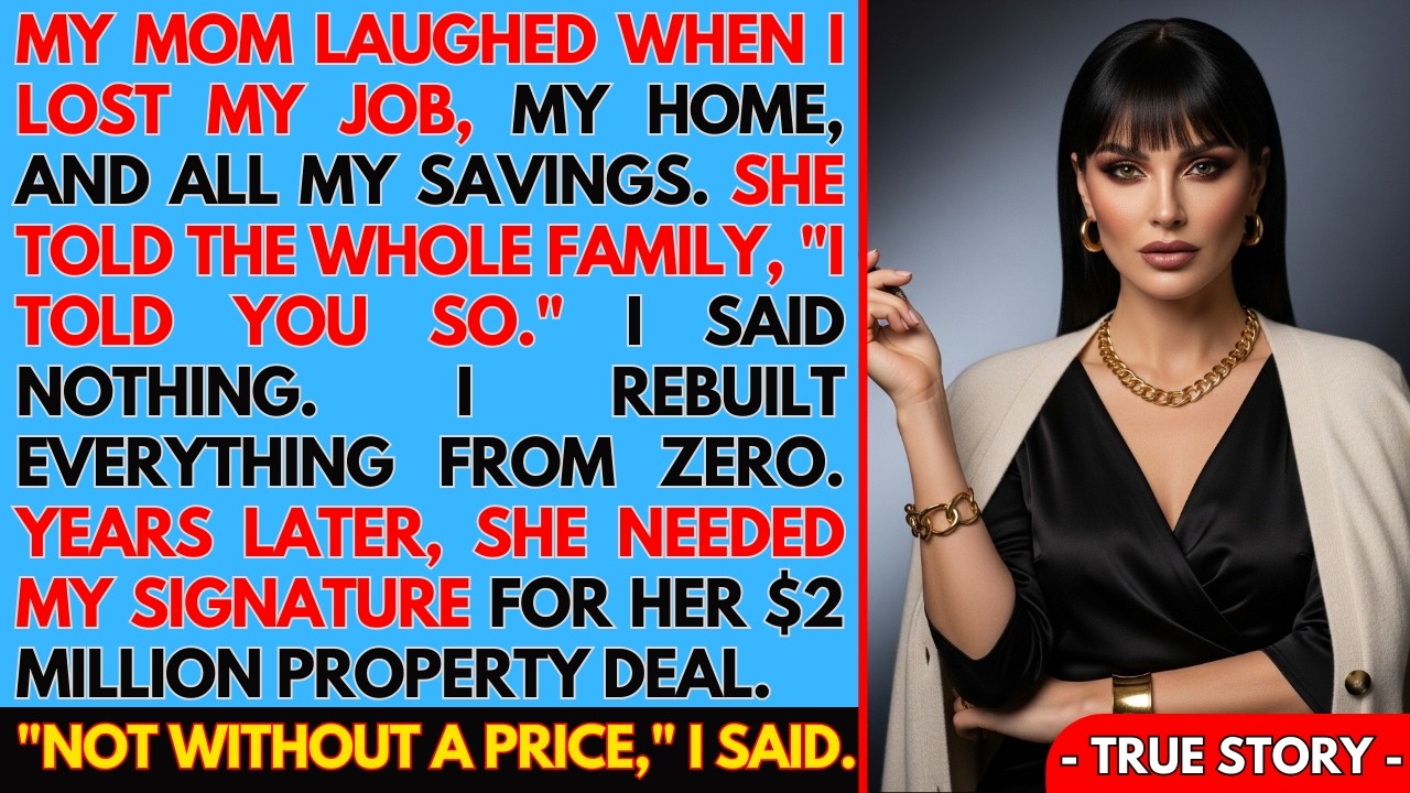 My Mom Laughed When I Lost Everything—Until She Needed My Signature