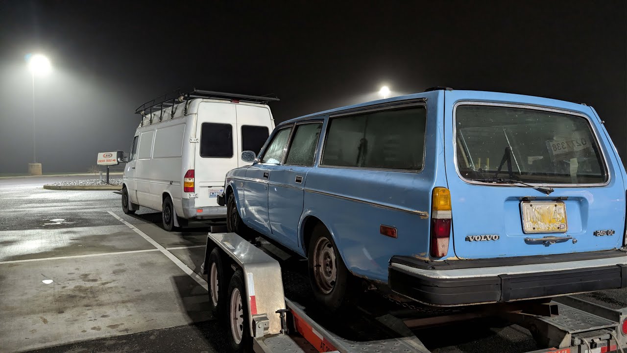 Yep, we got another - Picking up a 1976 Volvo 245 Estate with a campervan