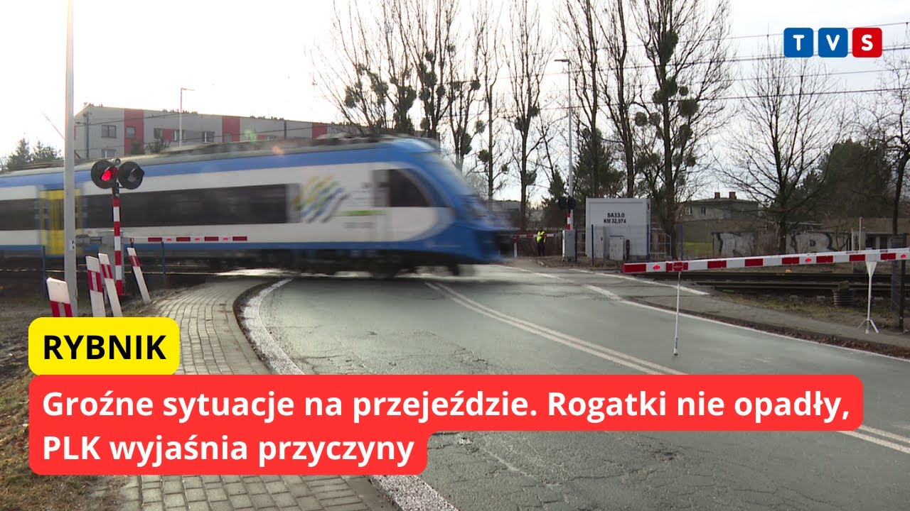 Rybnik: Groźne sytuacje na przejeździe. Rogatki nie opadły, PLK wyjaśnia przyczyny