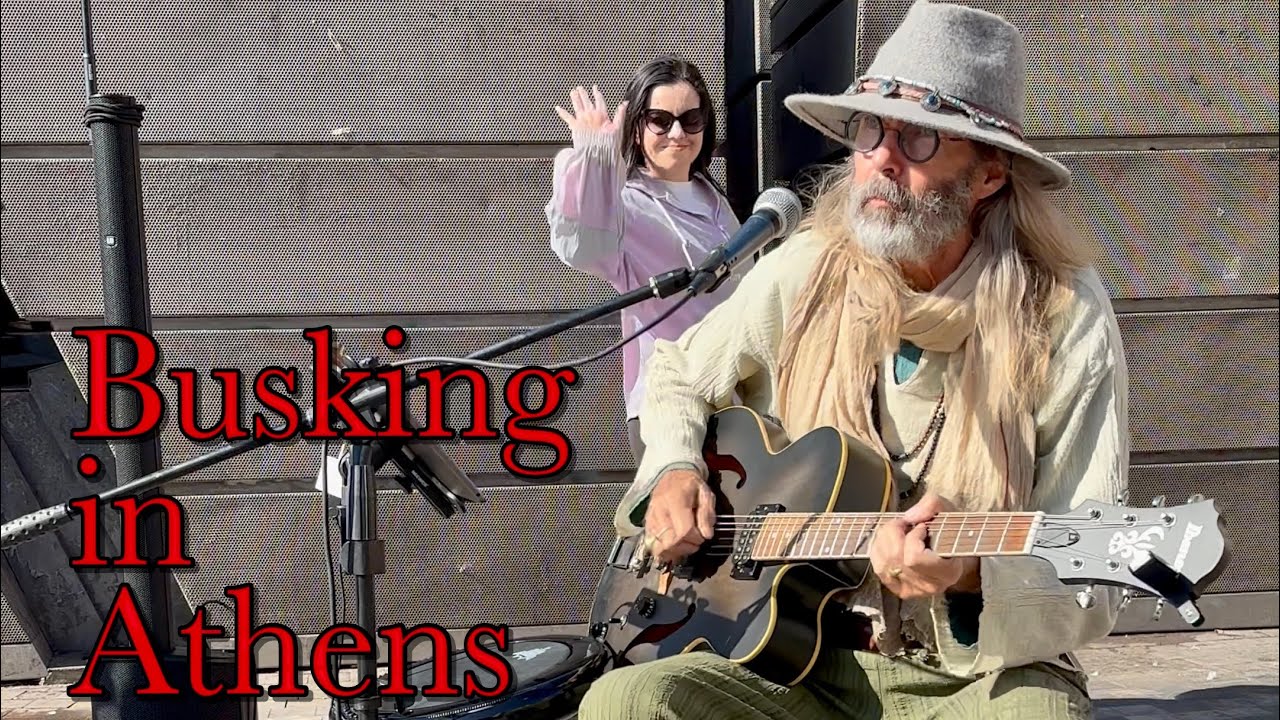 Busking at Monastiraki Square, Athens GREECE - ‘Circles’