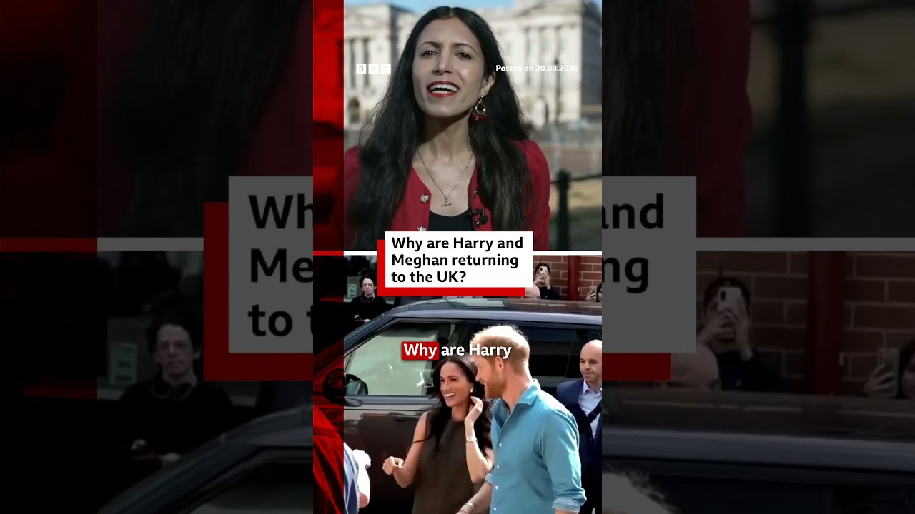 Why are Harry and Meghan returning to the UK? #Harry #Meghan #UKRoyals #BBCNews