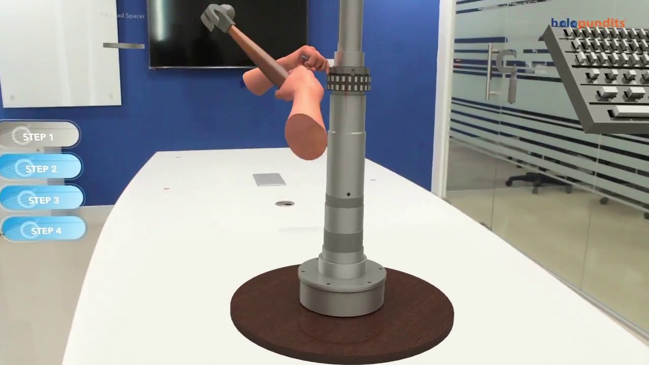 Spindle Assembly Training - Mixed Reality & Virtual Reality