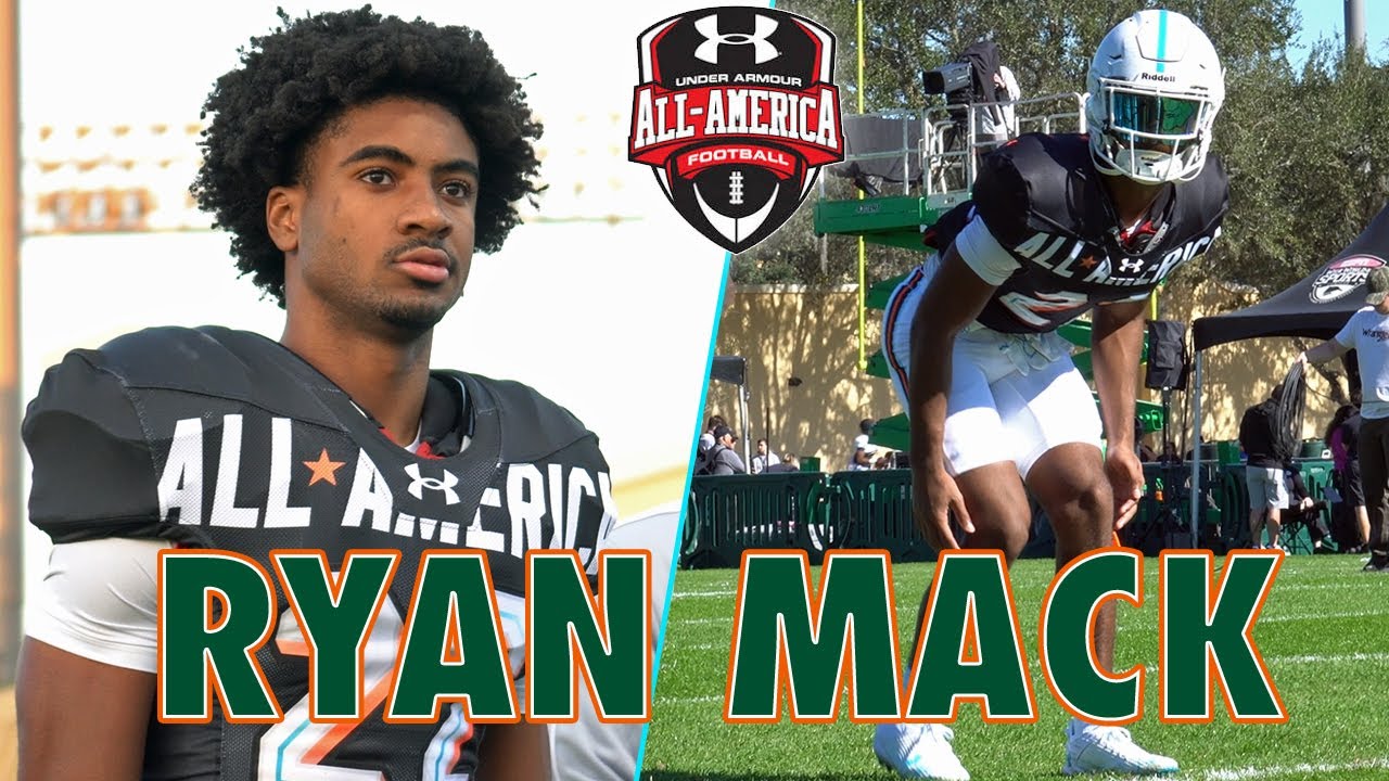 Miami Signee RYAN MACK Impresses with Pass Breakups & Coverage at Under Armour All-America Practices