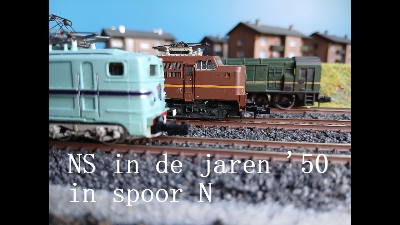 NS materieel uit de jaren '50 in spoor N