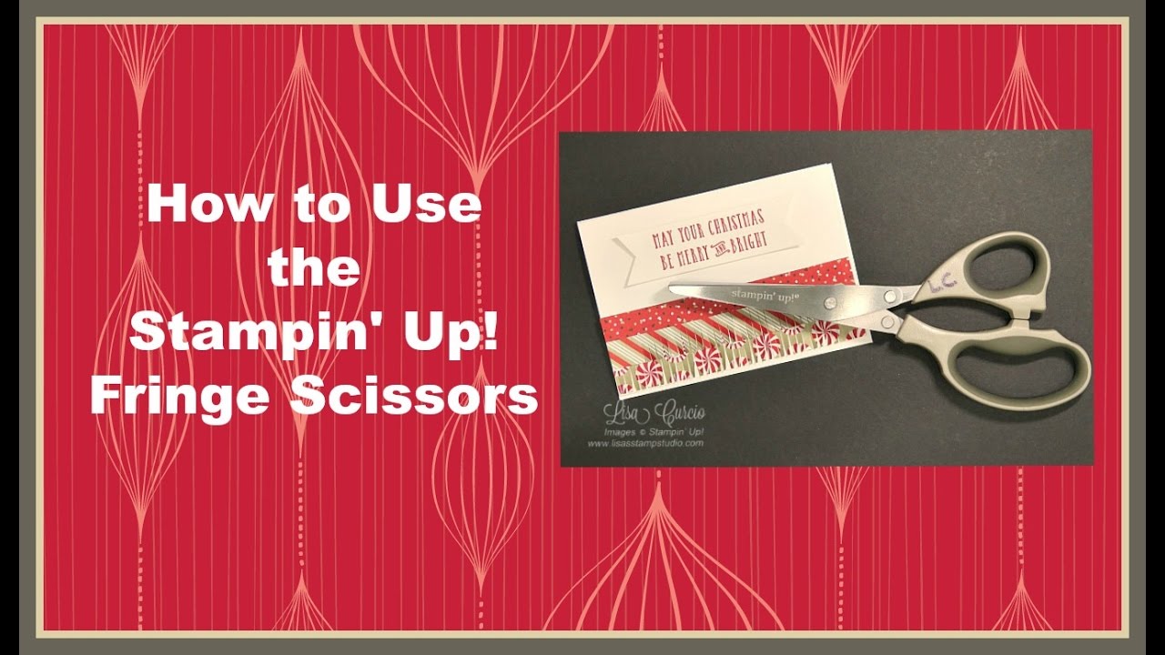 Quick Crafting Tip - How to Use the Stampin' Up! Fringe Scissors