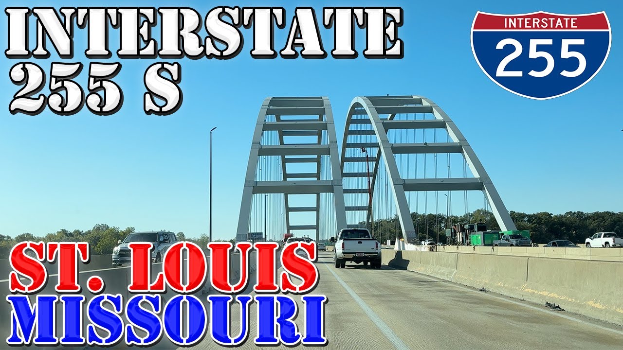 I-255 South - St. Louis - Missouri - 4K Highway Drive