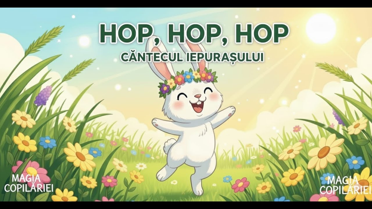 🎶 &bdquo;C&acirc;ntecelul iepurașului&rdquo; &ndash; Hop, hop, hop! 🎶 The Bunny Hop Song