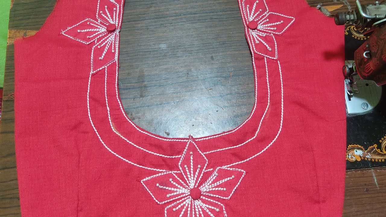 ऊन से बनाएं खूबसूरत सा ब्लाउज डिजाइन||patchwork blouse design cutting and stitching 