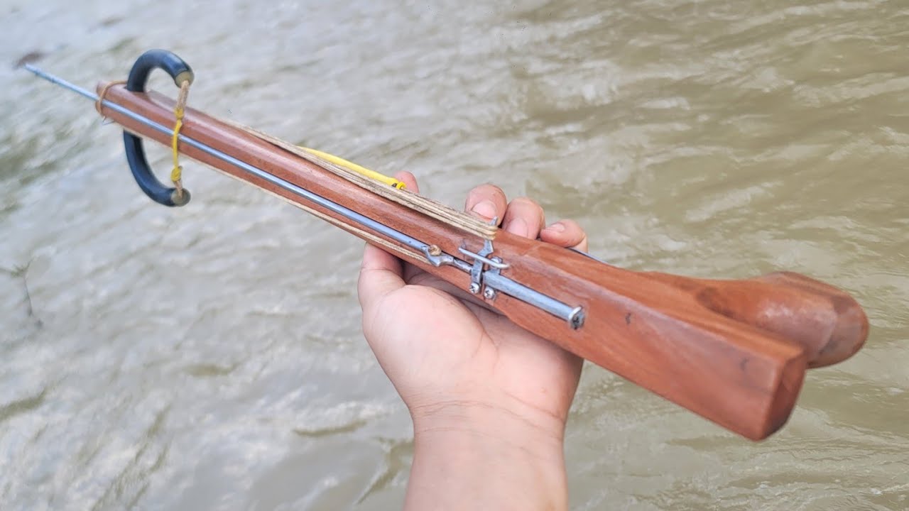Making mini Survival Spearguns.Home made 100% || Donald Lo