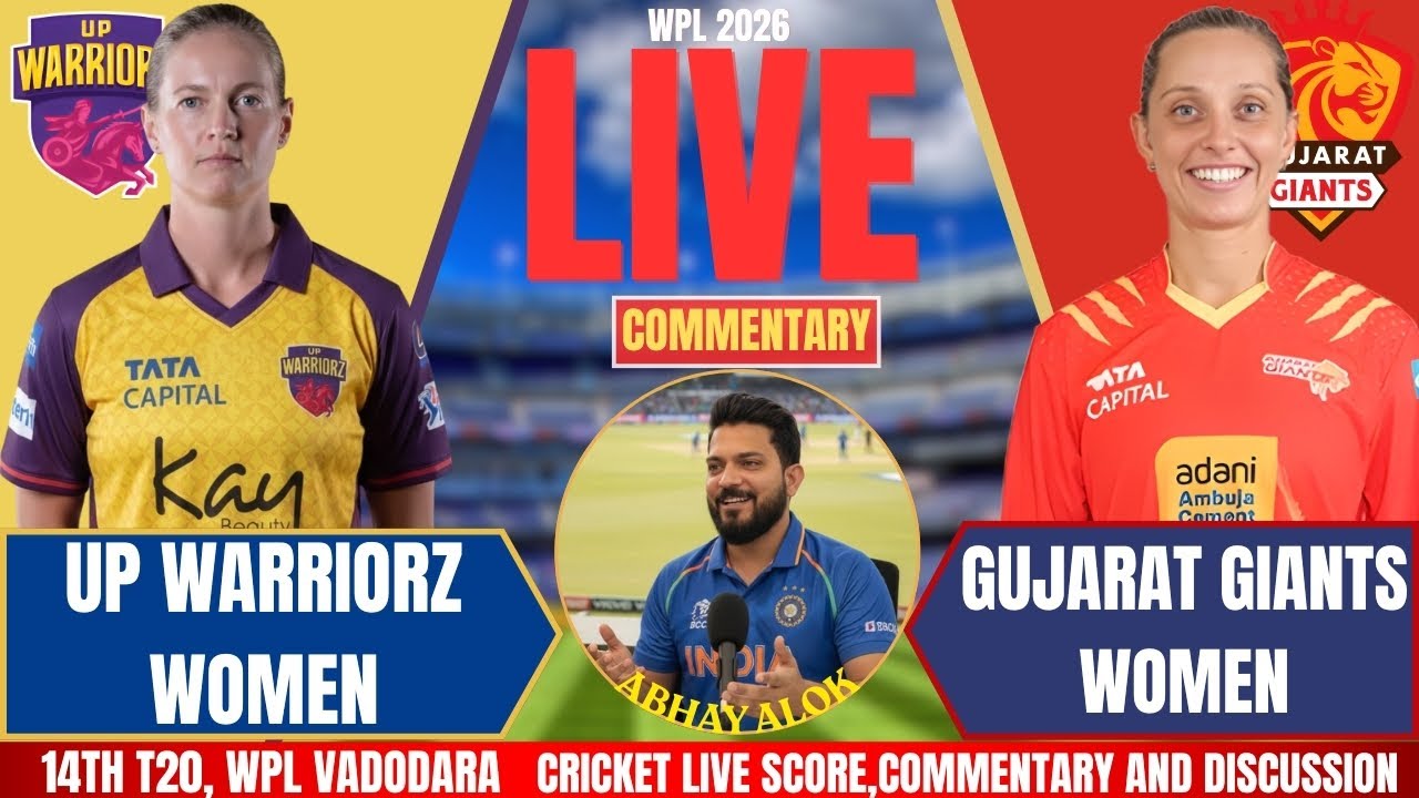 Gujarat Giants Women vs UP Warriorz Women | WPL LIVE | Live Cricket Score & Commentary | GGW VS UPW