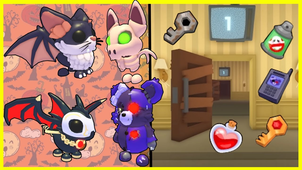 ITENS SURPRESAS do Mini Game DOORS do Halloween Adopt Me