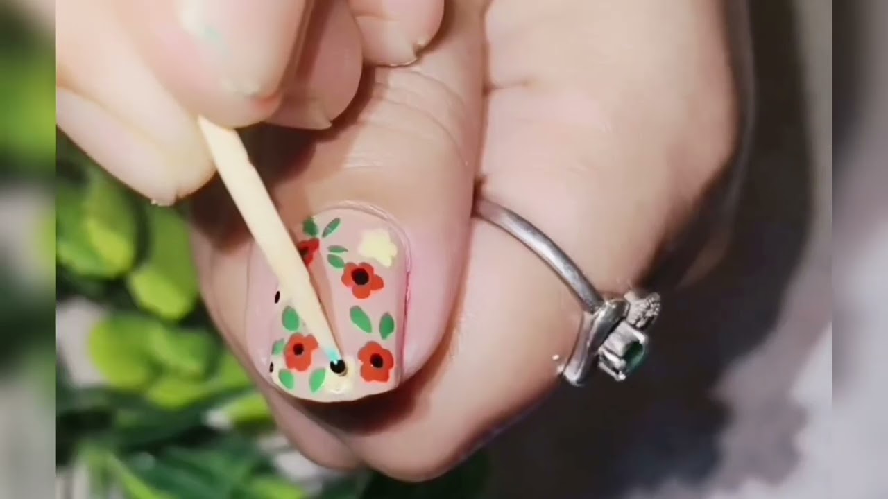 ✨ Beautiful & Creative Design Tutorial | Easy and Stylish Look ✨💅#nailart #simplenails #trending 