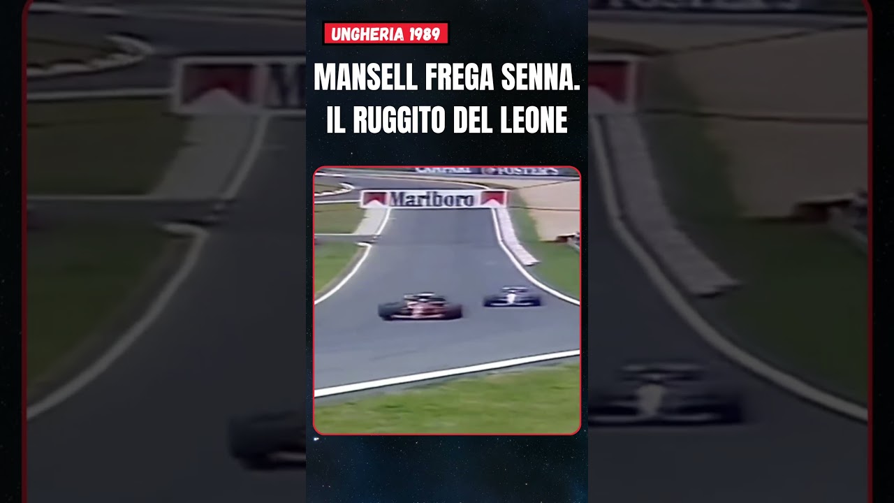 🦁Mansell frega Senna, che sorpasso in Ungheria. #mansell #ferrari #senna #f1
