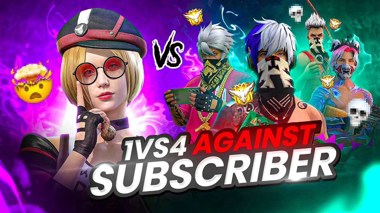 My New Sensi Gameplay against my Pro Subscribers || 1v4 Free Fire #katty #girlgamer