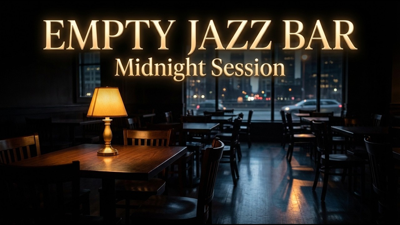 Empty Jazz Bar at Midnight 🌙 Smooth Late Night Instrumental