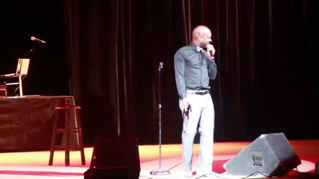 Comedian JJ and DJ Dolla Bill Clowning on stage at Damon Williams' 2014 NYE Comedy Bash