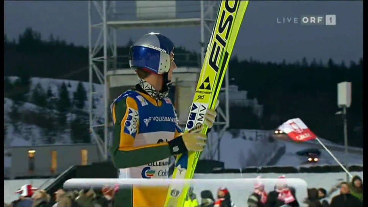 Gregor Schlierenzauer Lillehammer 2009 150,5m - Fall ORF (AMAZING JUMP)