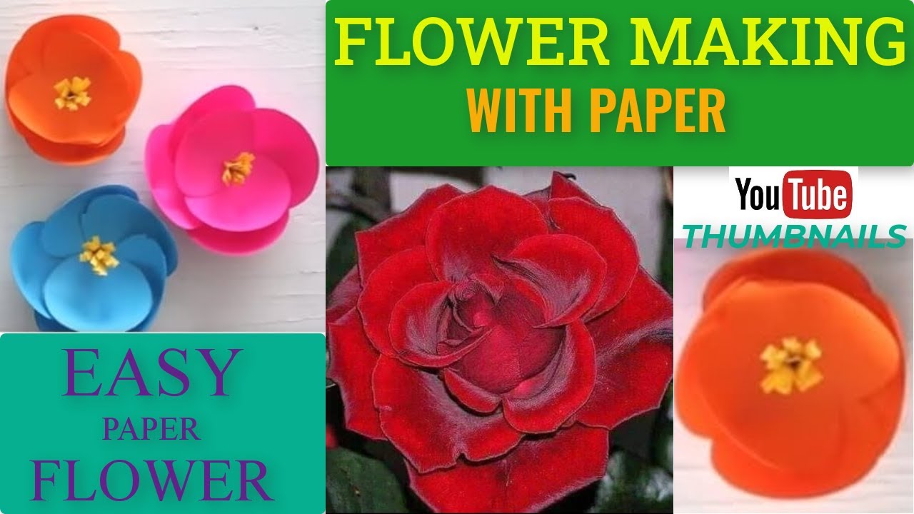 Best Of Last Summer 6 Easy Paper Flowers | DIY Craft Ideas