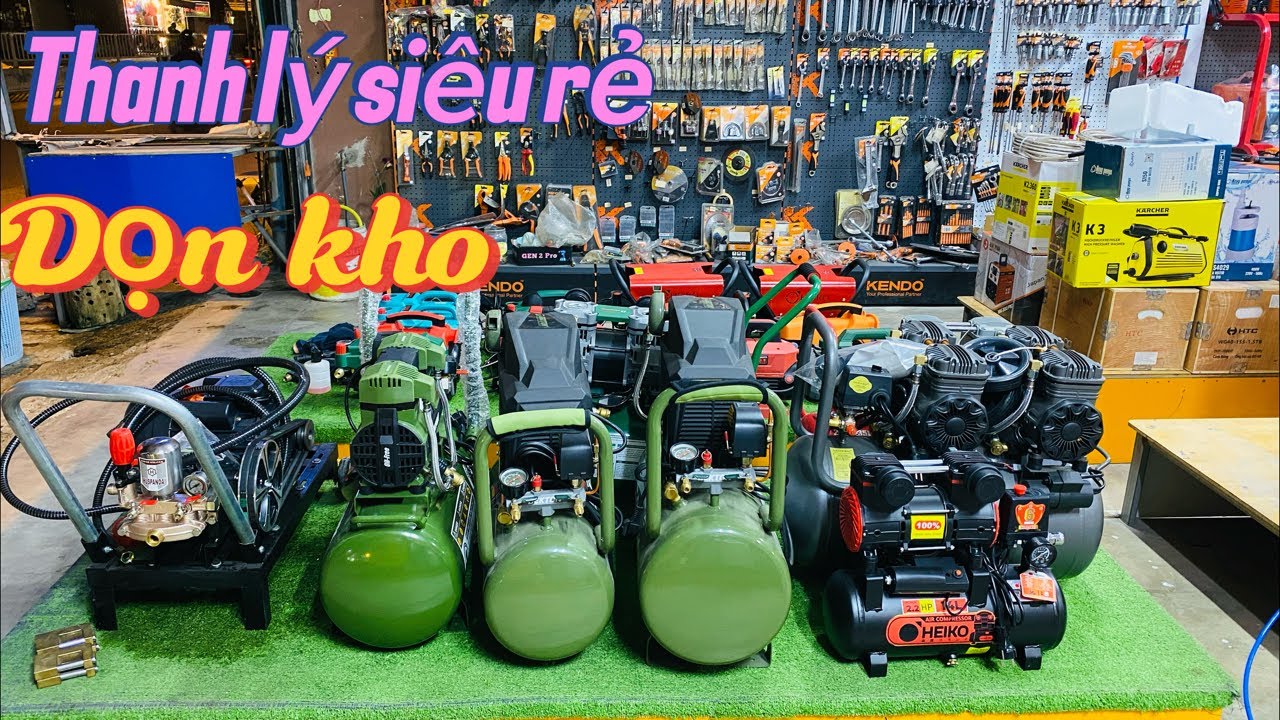 Dọn kho cuối năm, thanh lý máy móc giá siêu rẻ #mayhan #mayruaxe #maynenkhi #diy #livestream
