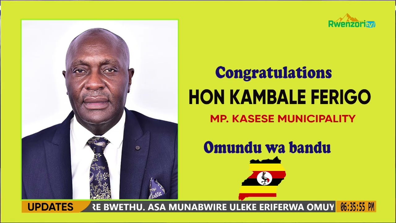 BACK TO PARLIAMENT FOR THE SECOND TERM, CONGRATULATIONS PAPA KAMBALE FERIGO