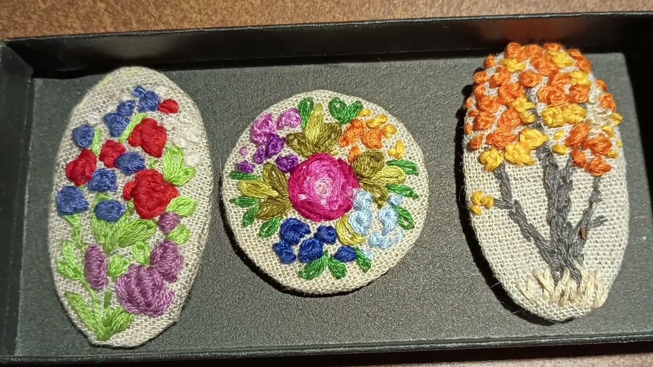 МК, Делаем текстильные брошки сами. MK, We make textile brooches ourselves.