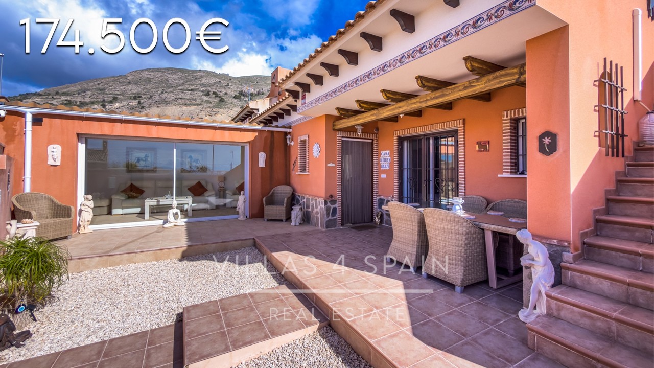 2 Bed 2 bath villa with roof terrace & community pool in Fortuna Murcia 174.500€