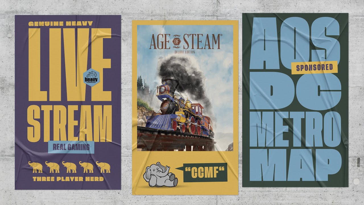 Age of Steam - DC Metro - 3p Teaching, Play-through, & Round table by Heavy Cardboard