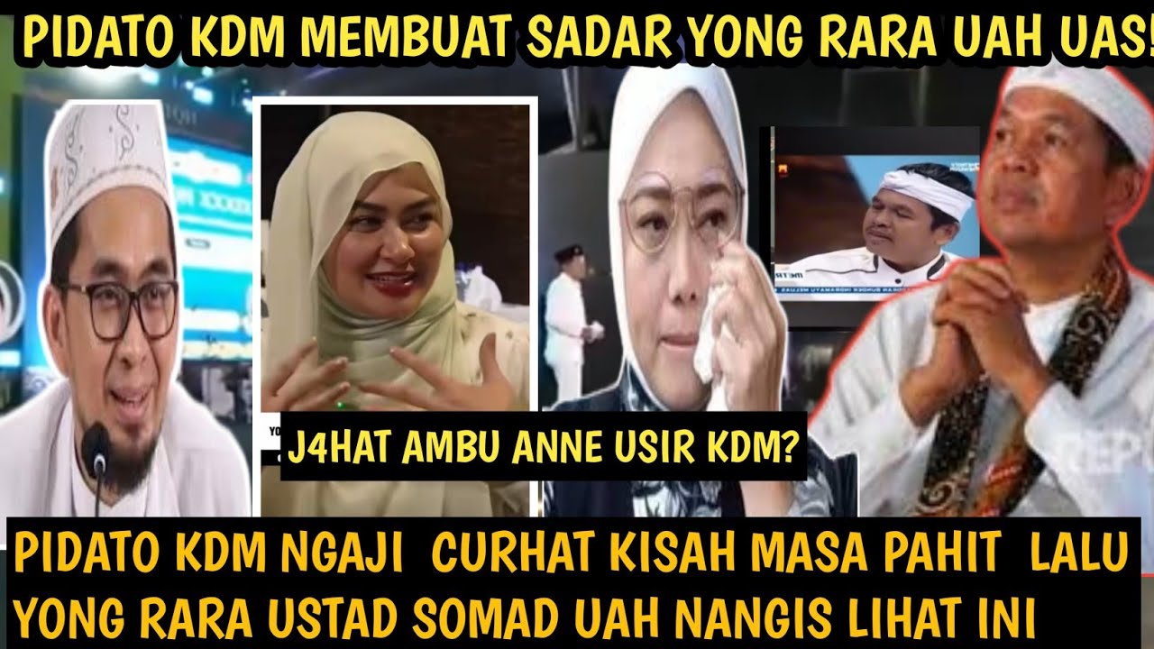 YOUNG RARA USTAD SOMAD UAH MELELH! PIDATO KDM MEMBUAT SADAR YOUNG RARA & RIBUAN MENTRI AMBU ANNE