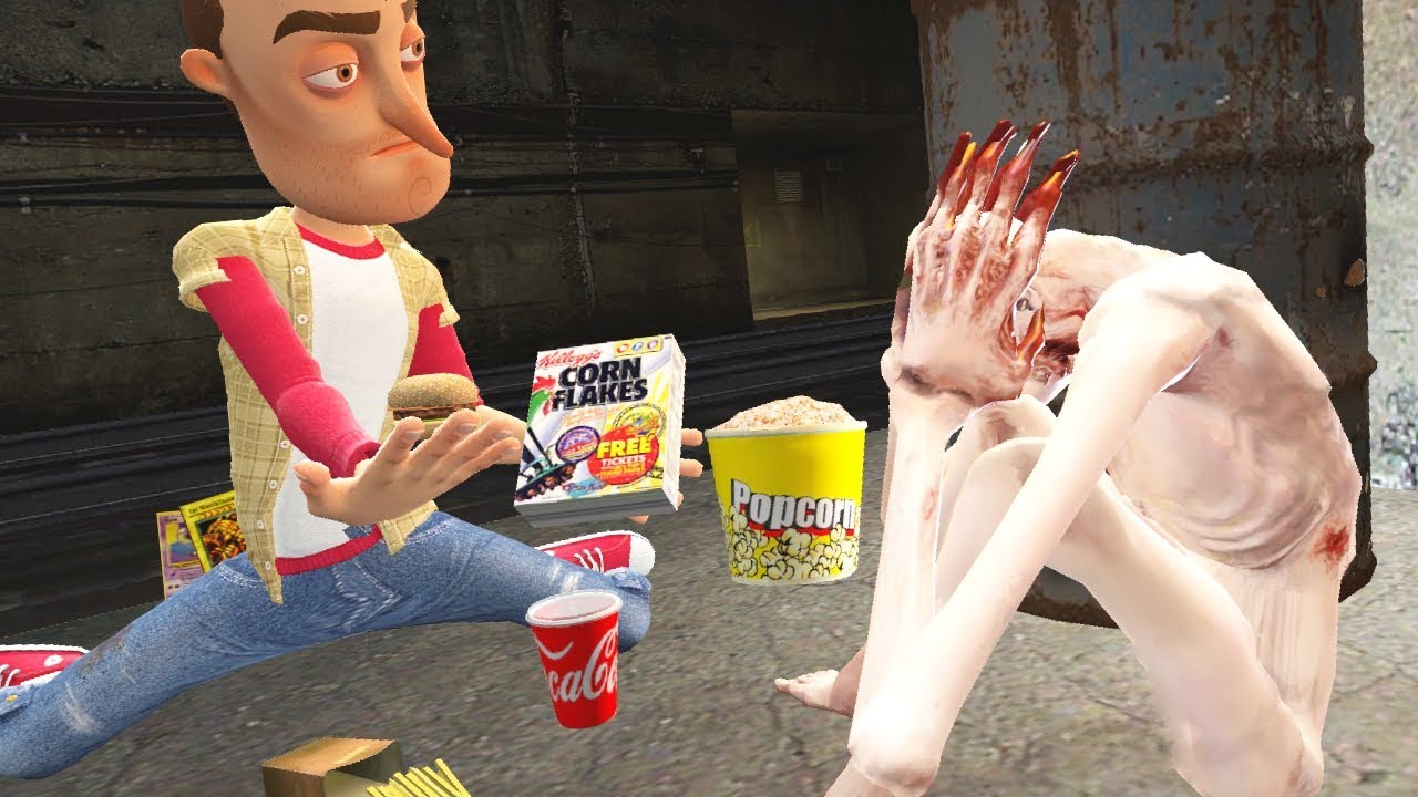 I Tried to Feed Hamburgers to a Homeless SCP in Garry's Mod (Gmod)