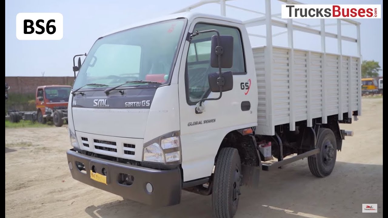 SML Sartaj GS 5252 Mini Truck Review - Swaraj Mazda BS6 Truck Price, Mileage, Specs | TrucksBuses