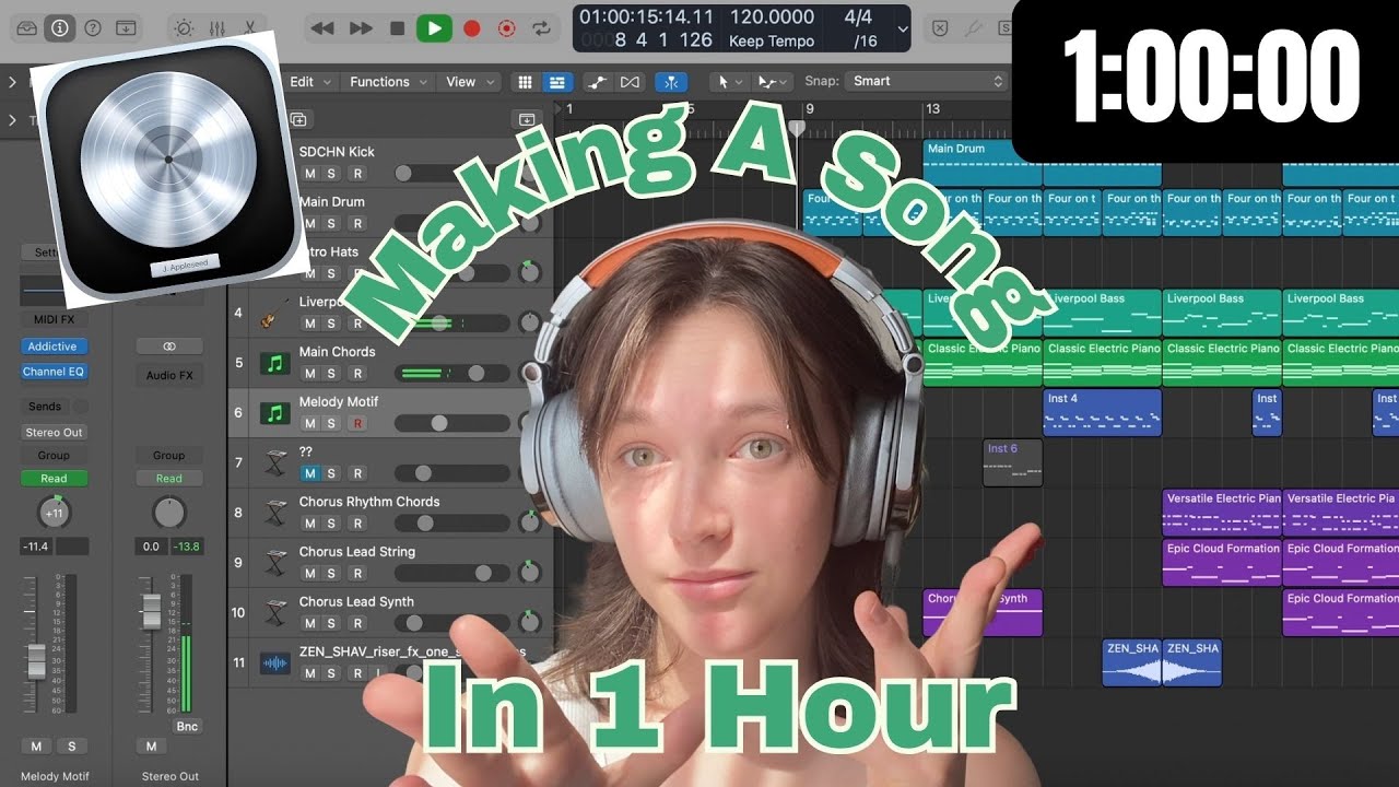 Producing a song in 1 hour with mediocre results! but it's okay because I must accept imperfection