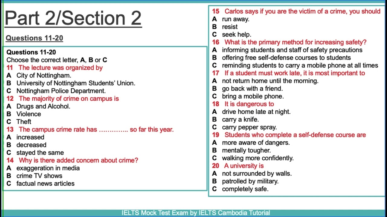 Phone interview, IELTS Listening Practice Test 8