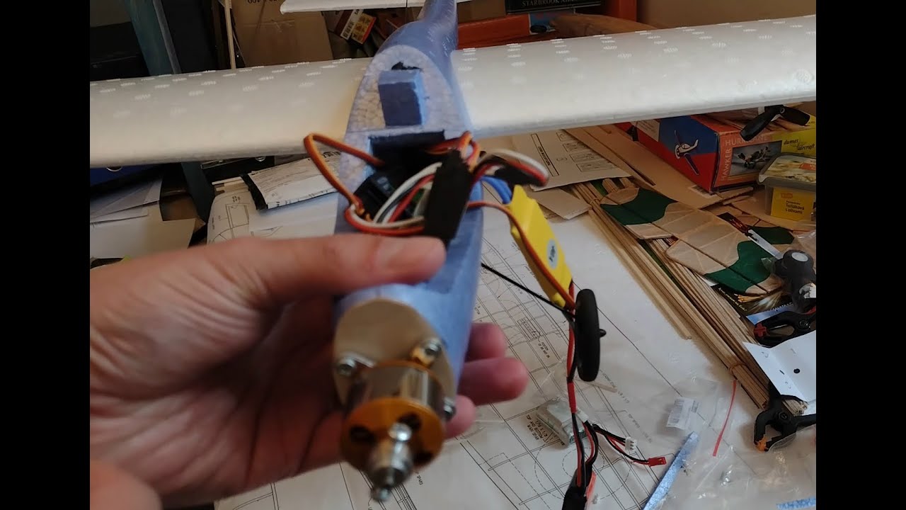 03 Lidl Glider RC conversion   Electronics and final assembly