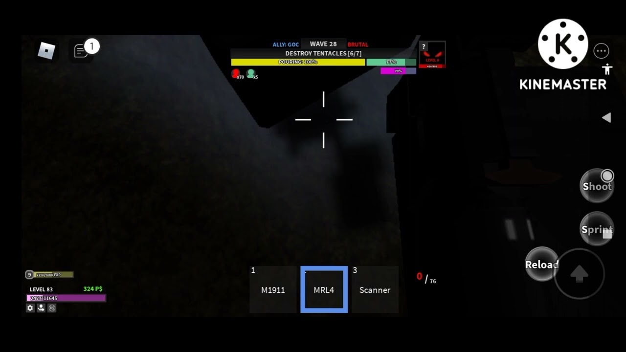 screenshot of me trying kill kraken tentacle (actually i get bad ending)