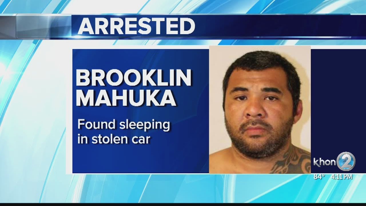 34-year-old man arrested for sleeping in stolen car