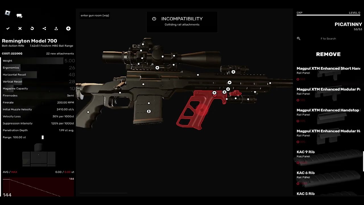 *OUTDATED* REM 700 realistic sniper personal build https://youtu.be/EdJsZV3qlhY 0.24 version