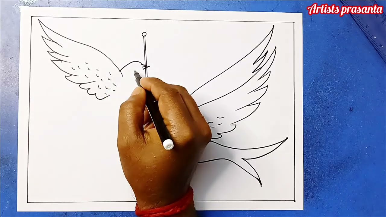 Independence day drawing step by step 