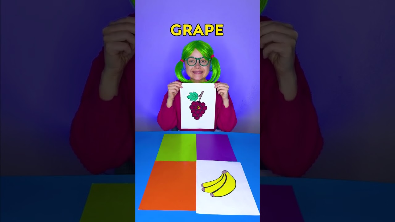 Color fruits for kids! 🍐 Do you know these fruits and colors? #forkids #learning #educational