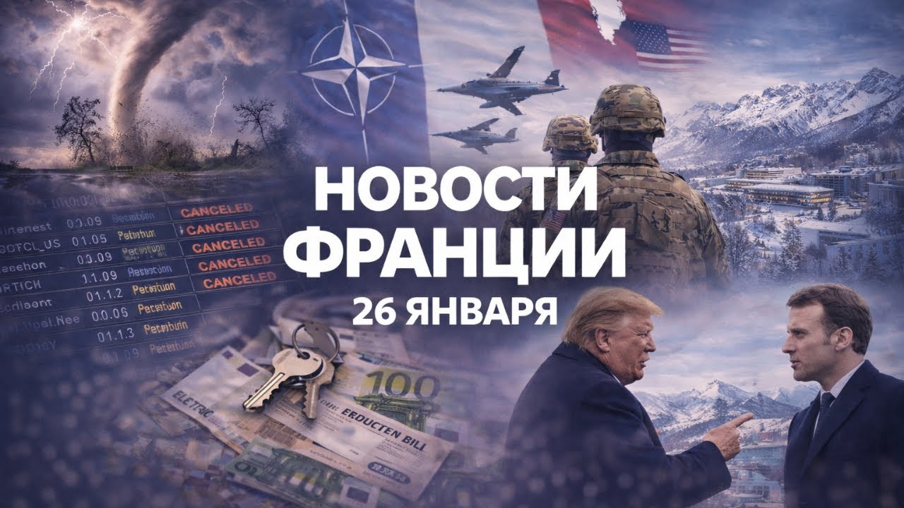 Новости Франции — 26 января | Ураган в США, учения НАТО, кредиты и электричество