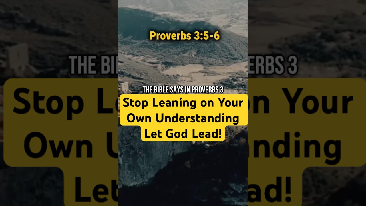The Most Powerful Trust Verse in the Bible&mdash;Proverbs 3:5-6 #trustgod #proverbs356 #bibleverse
