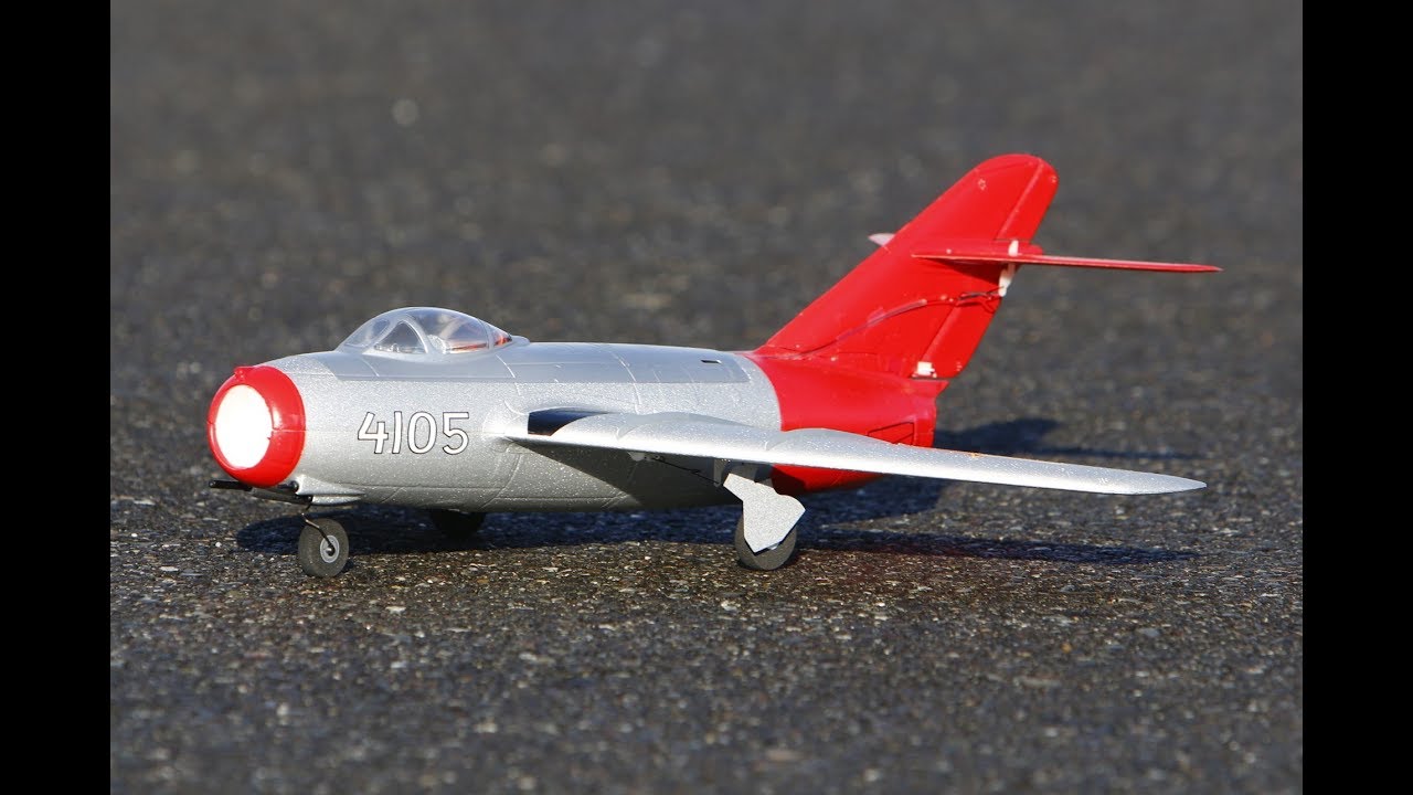 E-Flite UMX MiG-15 EDF Jet UNBOXING and FLIGHT REVIEW with AS3X and SAFE Select (EFLU6050)