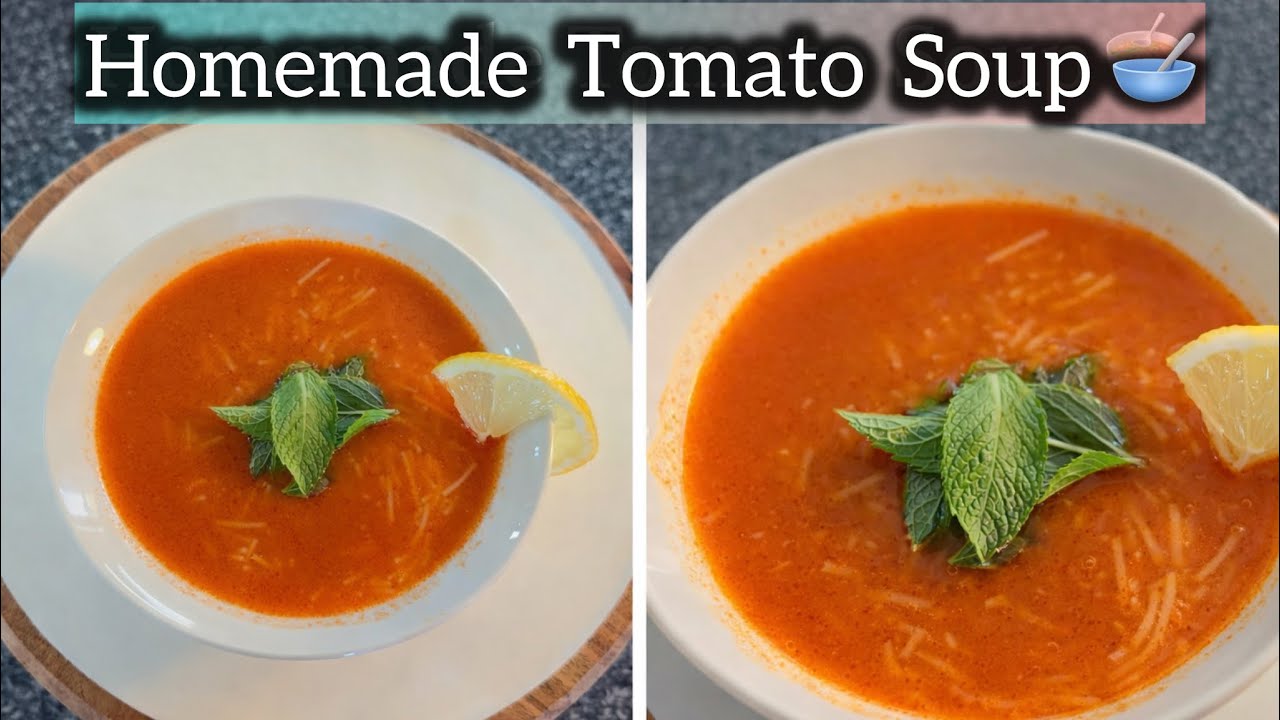 Homemade Tomato Soup 🥣 recipe ✨