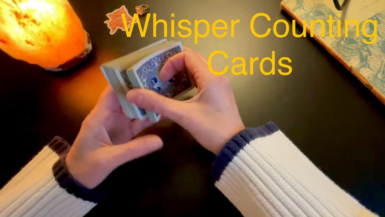 Counting a Deck of Cards, Mostly Whisper ASMR for Sleep or Relaxation